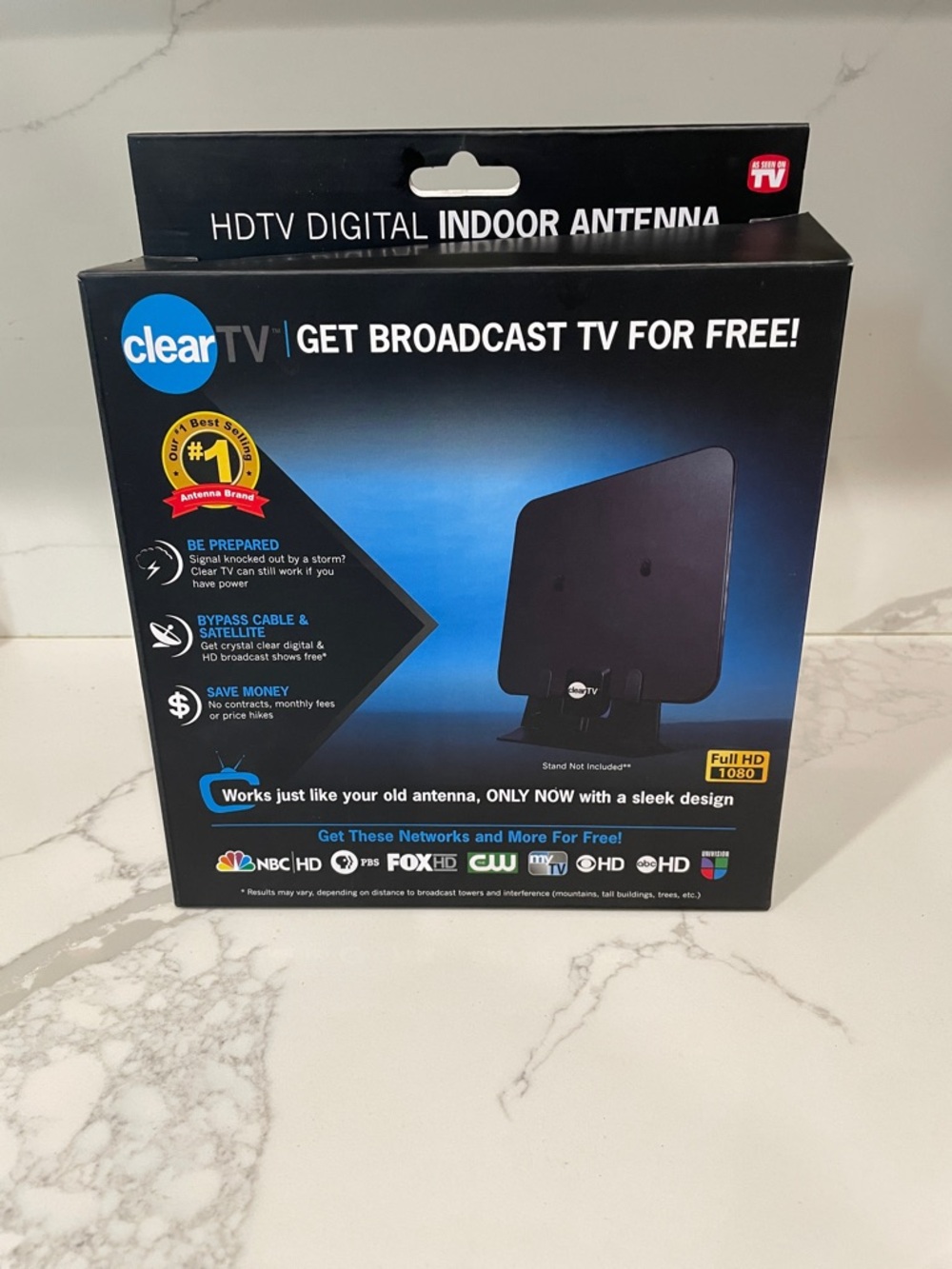 Indoor HDTV Digital Antenna - Black